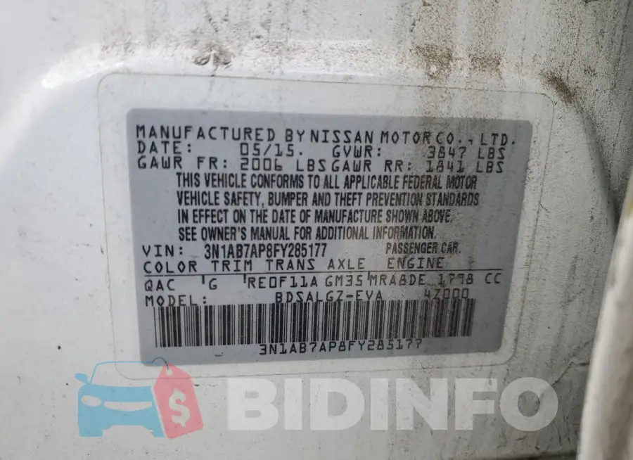 3N1AB7AP8FY285177 Photo# 12