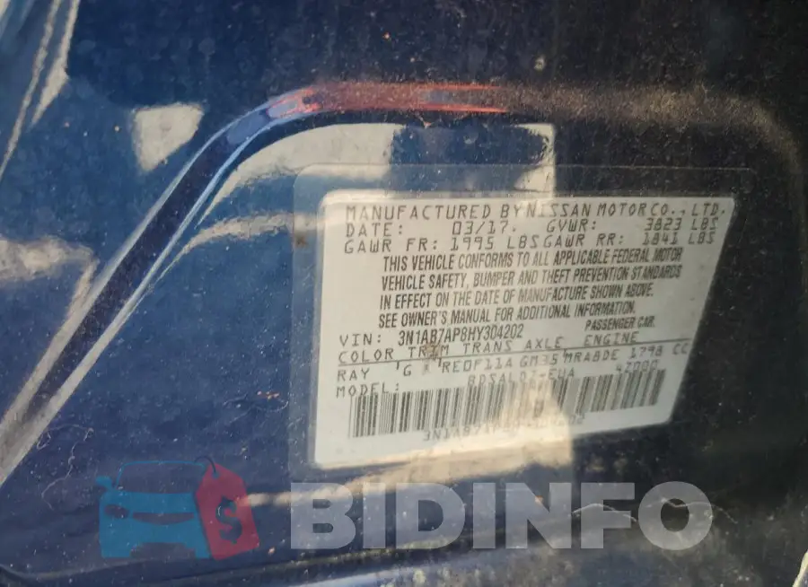 3N1AB7AP8HY304202 Photo# 12