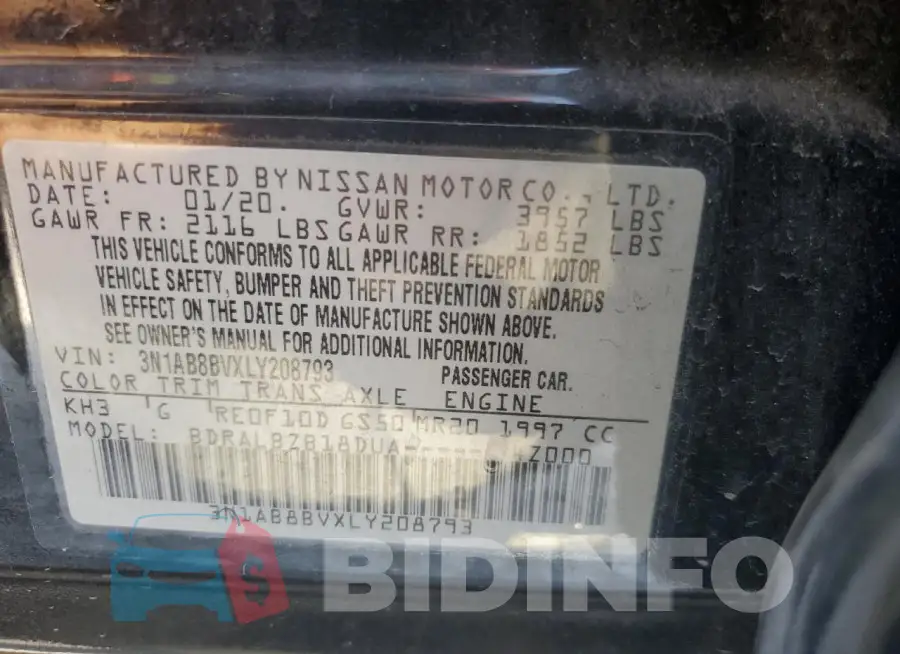 3N1AB8BVXLY208793 Photo# 12
