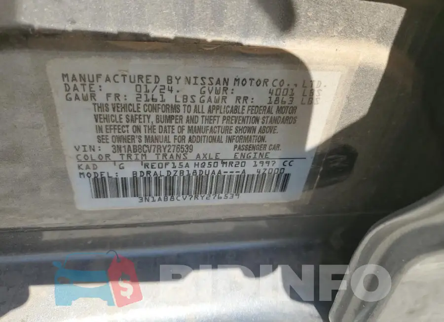 3N1AB8CV7RY276539 Photo# 12