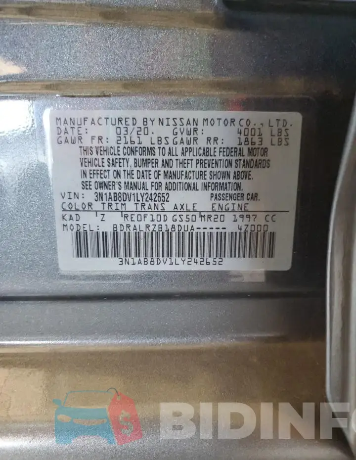 3N1AB8DV1LY242652 Photo# 12
