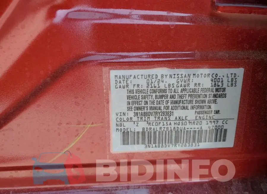 3N1AB8DV7RY283831 Photo# 12