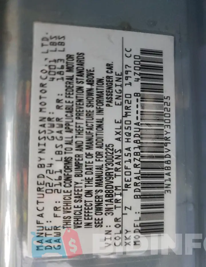 3N1AB8DV9RY300225 Photo# 12