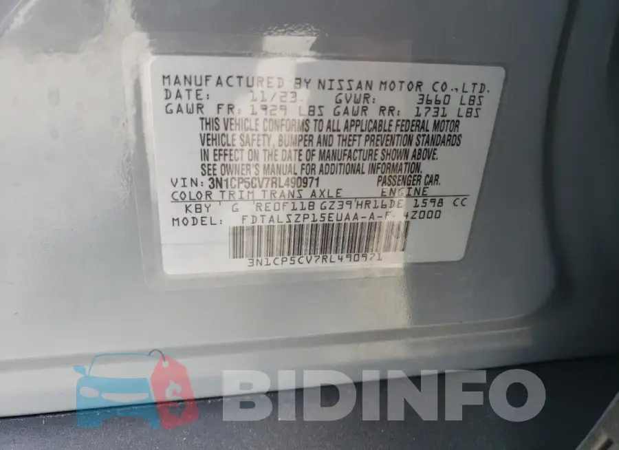 3N1CP5CV7RL490971 Photo# 13