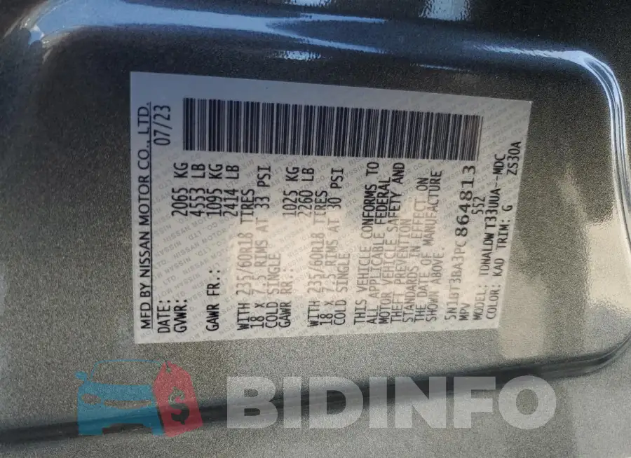 5N1BT3BA3PC864813 Photo# 13