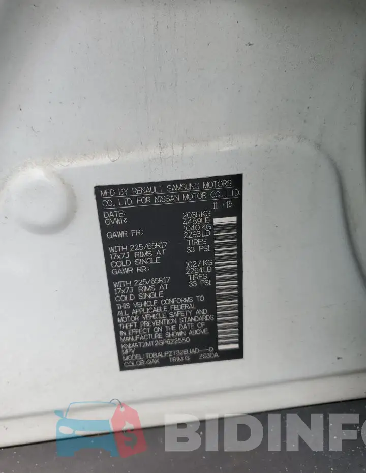 KNMAT2MT2GP622550 Photo# 12