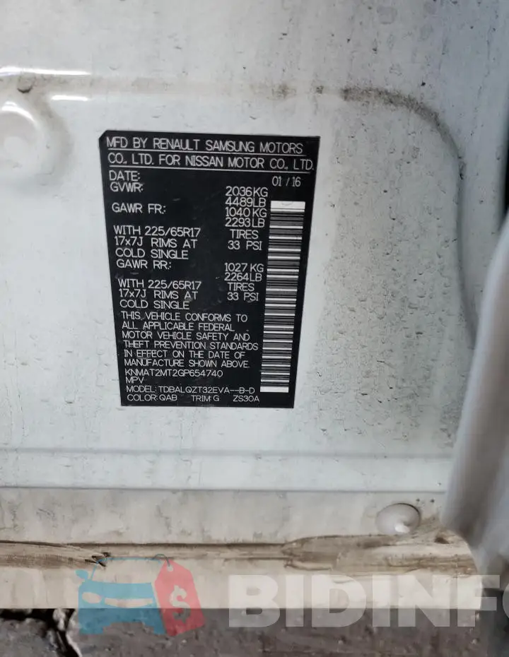KNMAT2MT2GP654740 Photo# 12