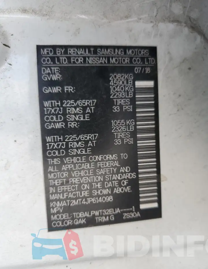 KNMAT2MT4JP614098 Photo# 14