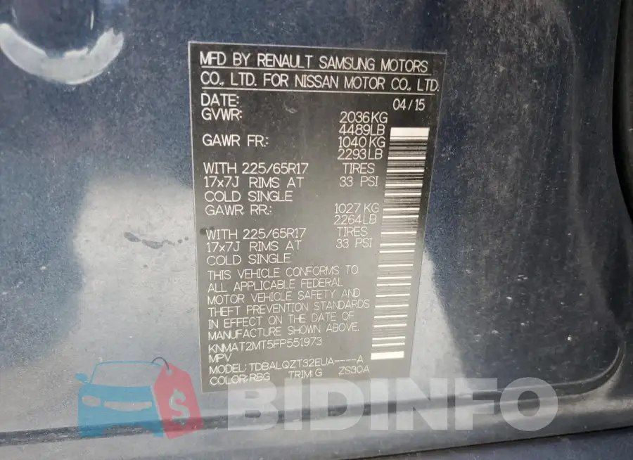 KNMAT2MT5FP551973 Photo# 13