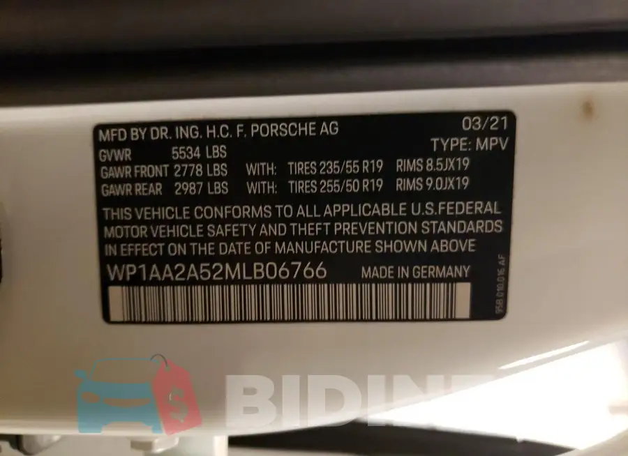 WP1AA2A52MLB06766 Photo# 12