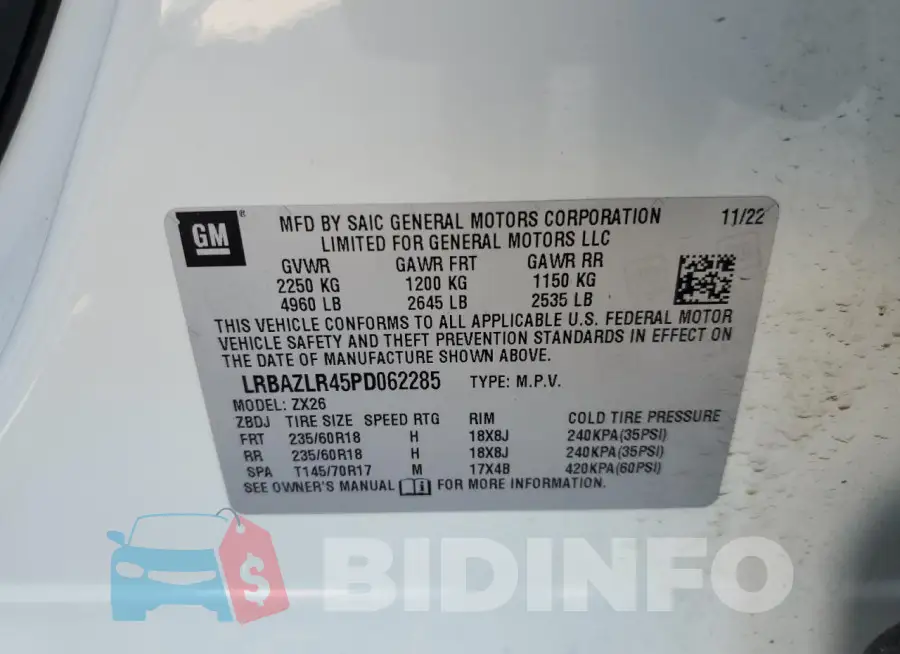 LRBAZLR45PD062285 Photo# 13