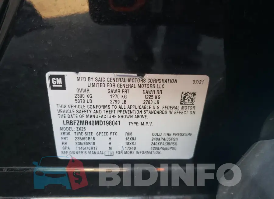 LRBFZMR40MD198041 Photo# 12
