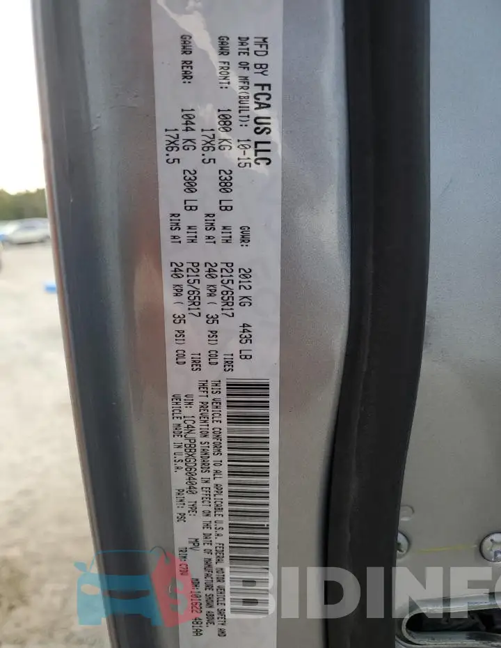 1C4NJPBBXGD604040 Photo# 13