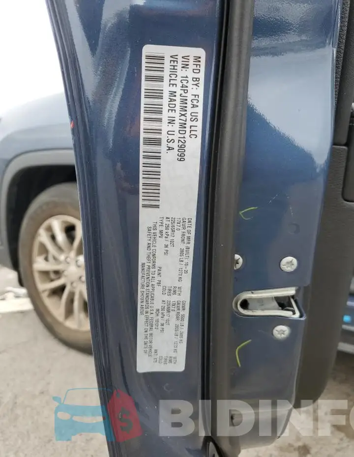 1C4PJMMX7MD129099 Photo# 14