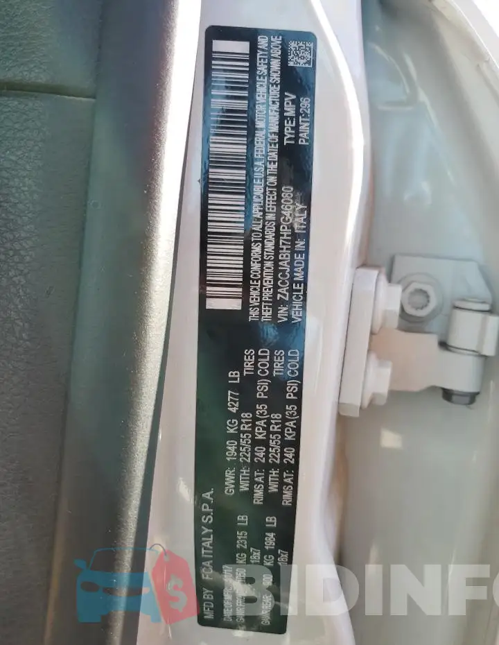 ZACCJABH7HPG46080 Photo# 13
