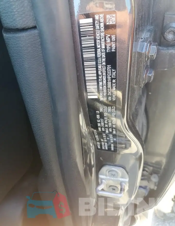 ZACCJBBB1HPG33701 Photo# 12
