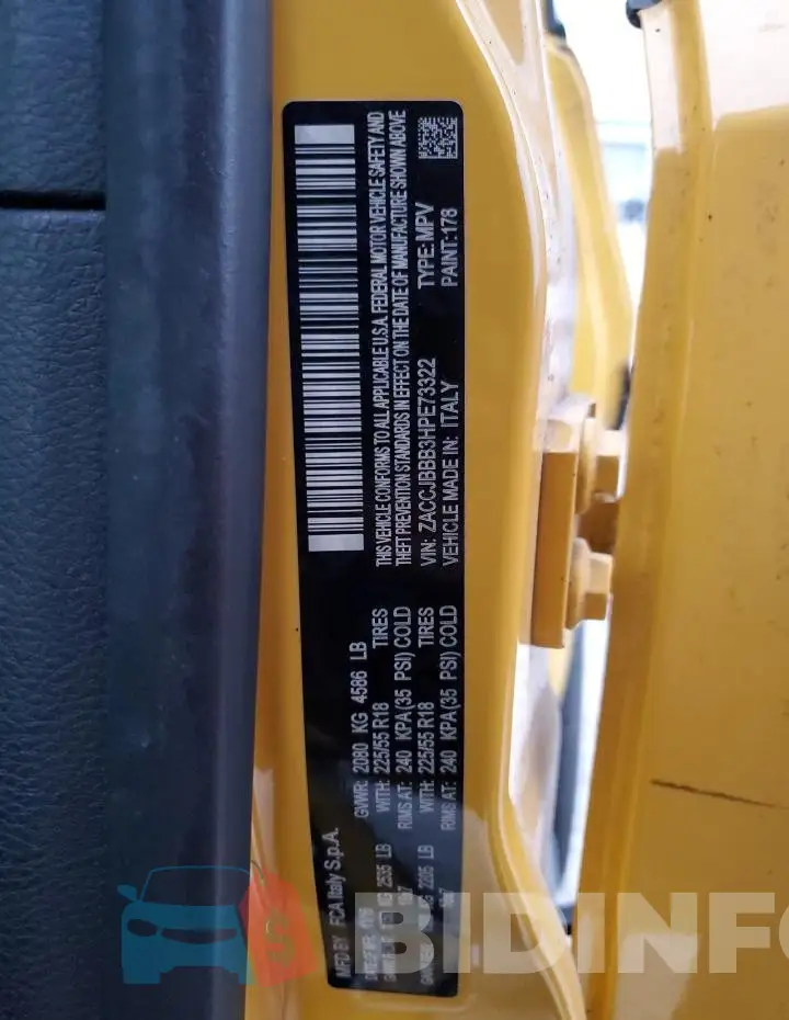 ZACCJBBB3HPE73322 Photo# 14
