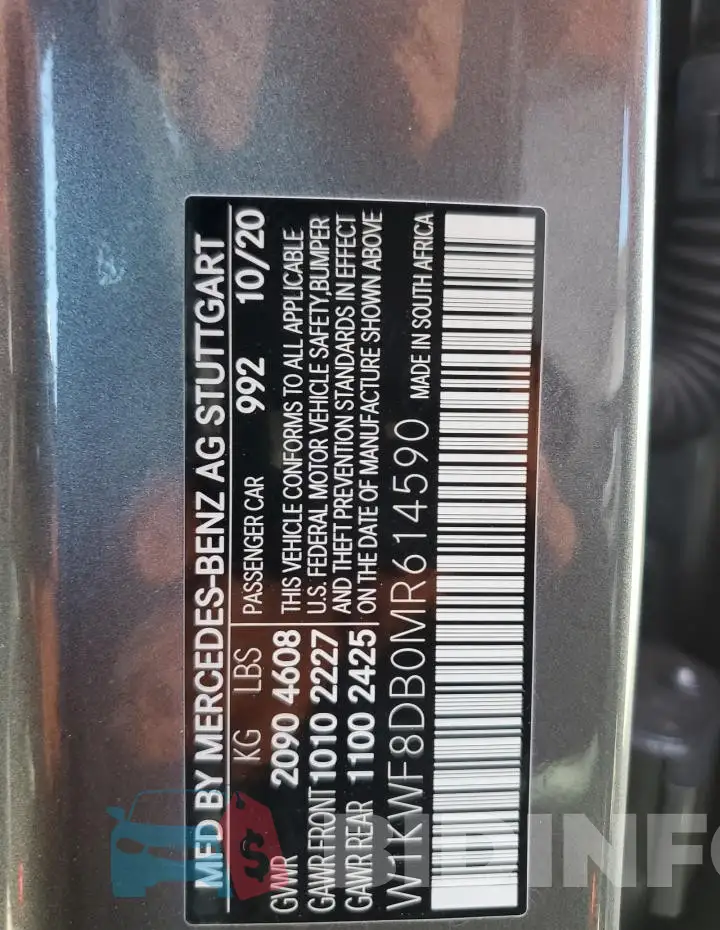 W1KWF8DB0MR614590 Photo# 13