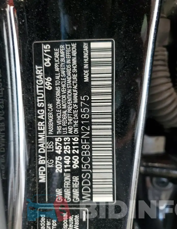 WDDSJ5CB8FN218575 Photo# 13