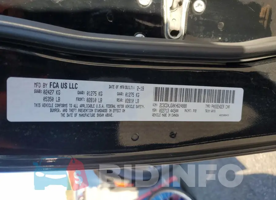 2C3CDXJG0KH624888 Photo# 12