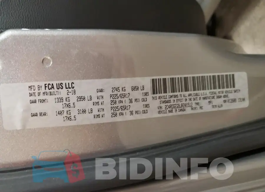 2C4RDGEG9JR201512 Photo# 13