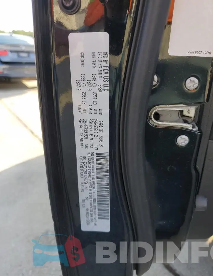3C4PDCGB8LT225754 Photo# 13