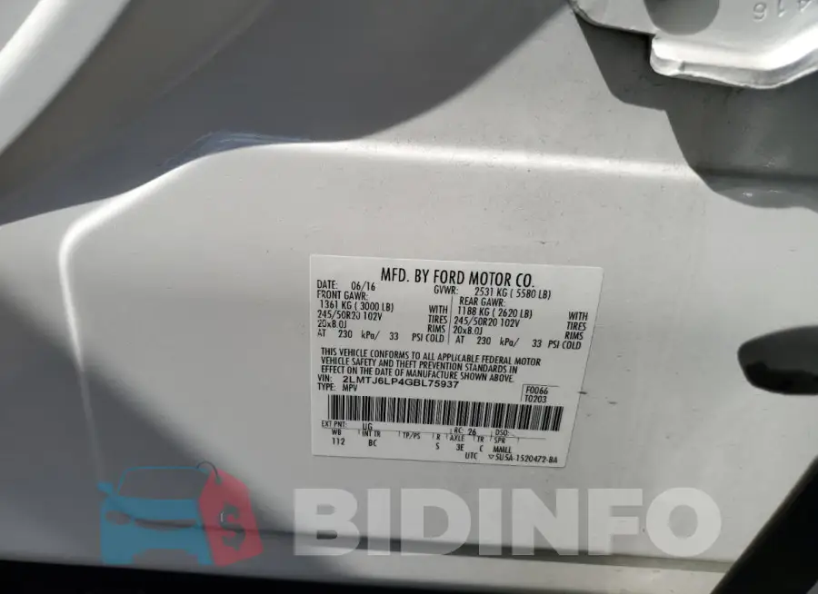 2LMTJ6LP4GBL75937 Photo# 13