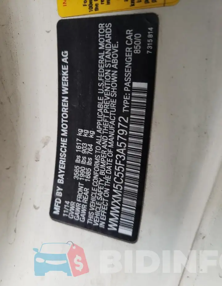 WMWXM5C55F3A57972 Photo# 12