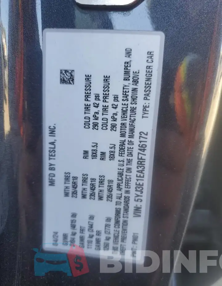 5YJ3E1EA3RF746172 Photo# 14
