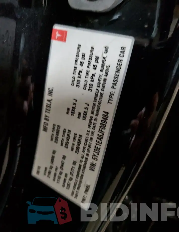 5YJ3E1EA6JF089484 Photo# 13