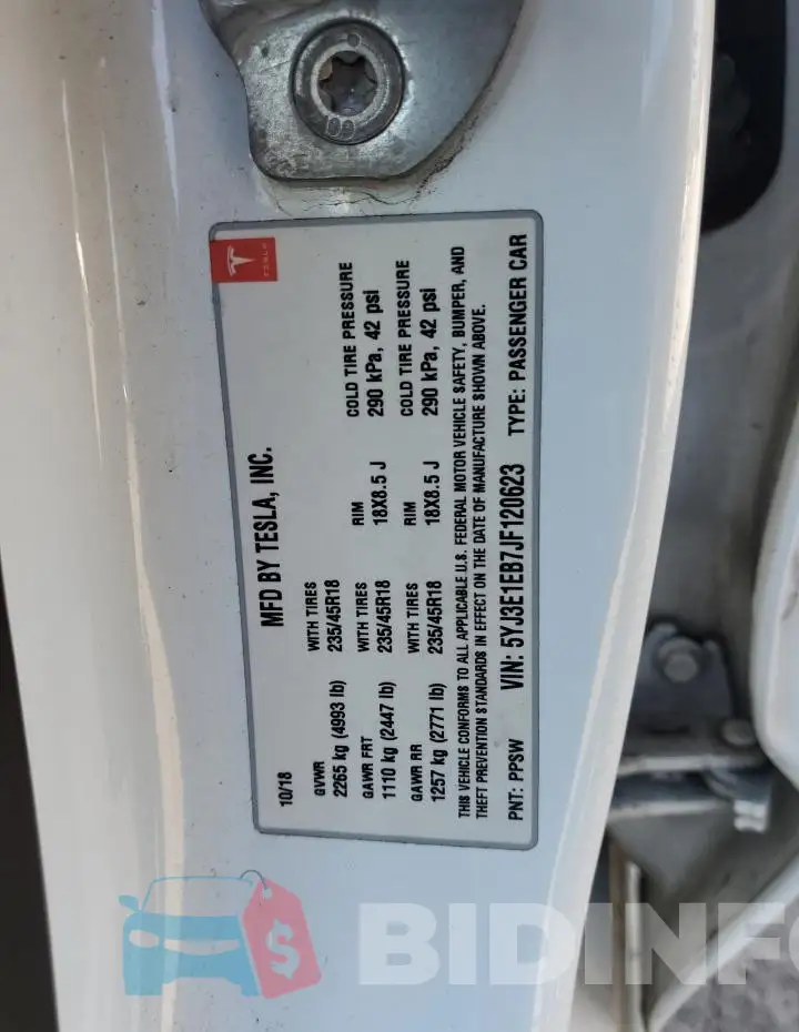 5YJ3E1EB7JF120623 Photo# 13