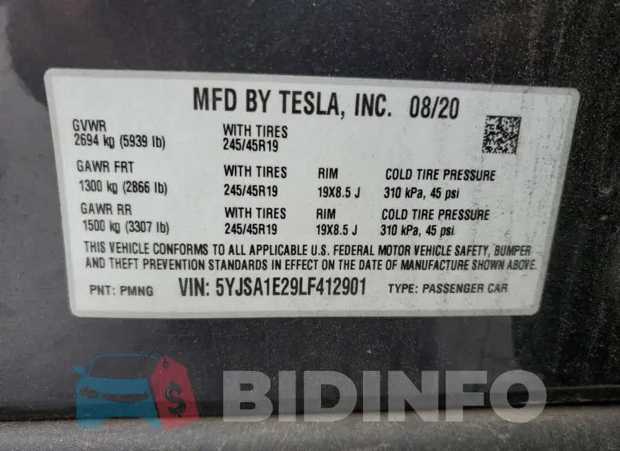5YJSA1E29LF412901 Photo# 12