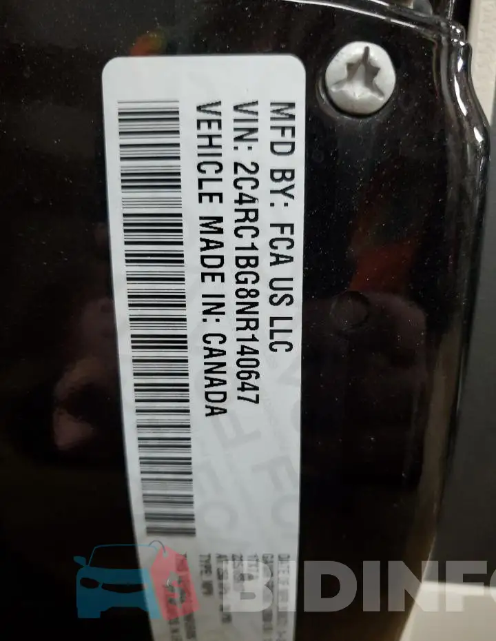 2C4RC1BG8NR140647 Photo# 14