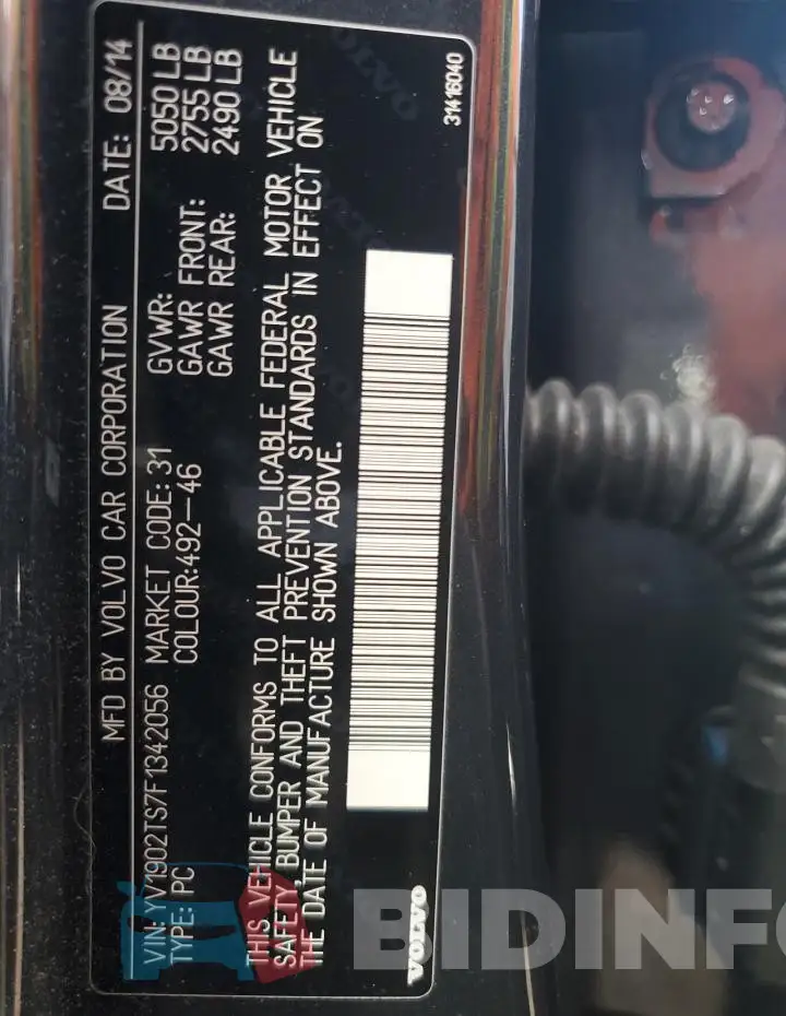 YV1902TS7F1342056 Photo# 13