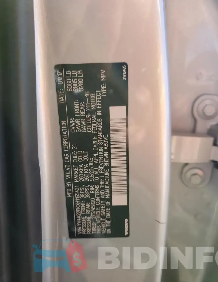 YV4A22PKXH1165431 Photo# 13