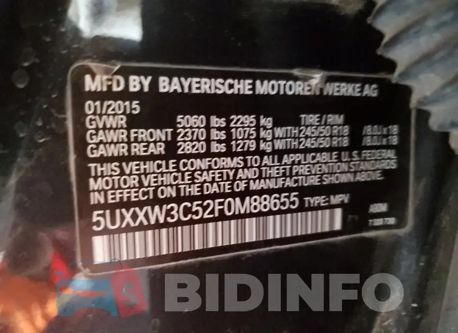 5UXXW3C52F0M88655 Photo# 12