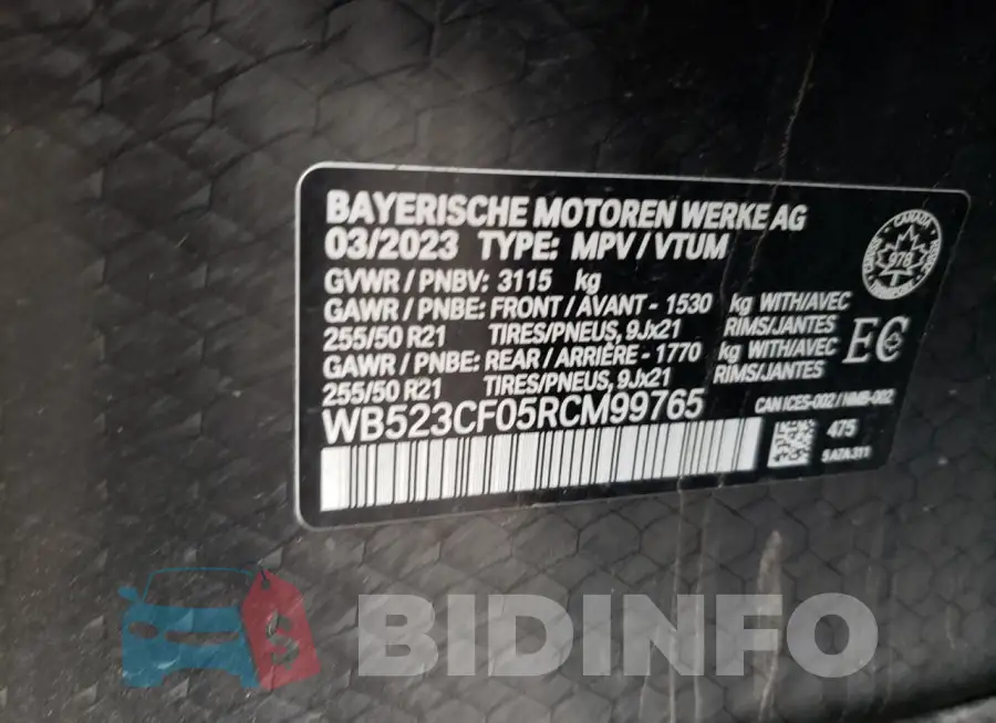 WB523CF05RCM99765 Photo# 13