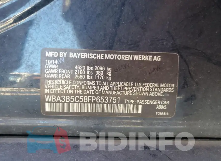 WBA3B5C58FP653751 Photo# 12