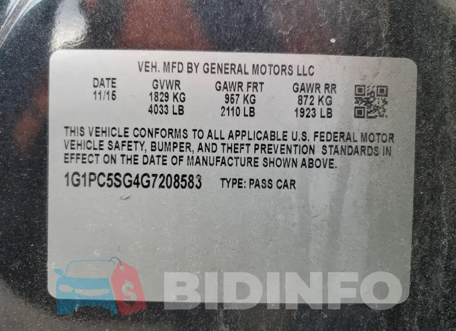1G1PC5SG4G7208583 Photo# 12