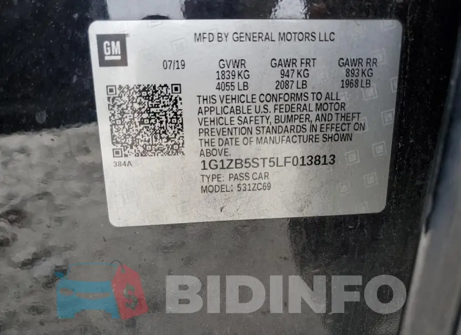 1G1ZB5ST5LF013813 Photo# 12