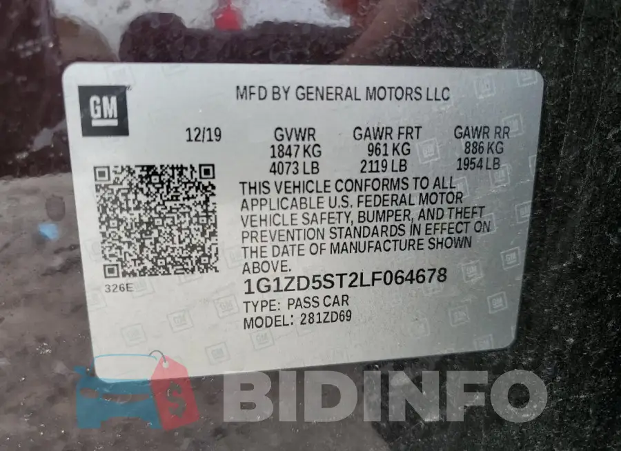 1G1ZD5ST2LF064678 Photo# 12