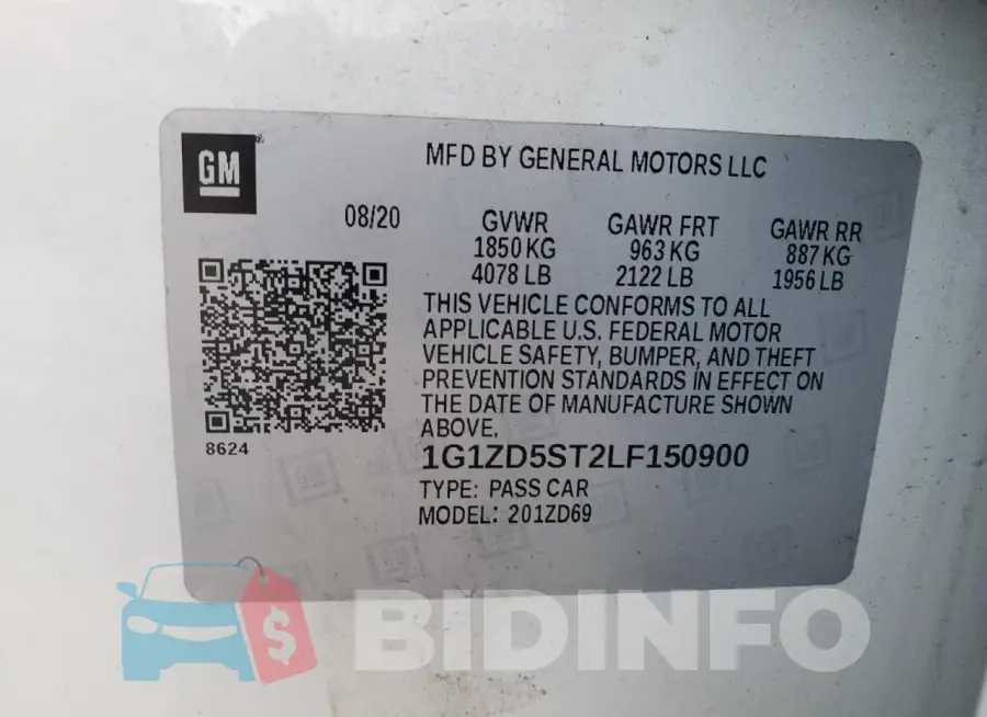 1G1ZD5ST2LF150900 Photo# 12