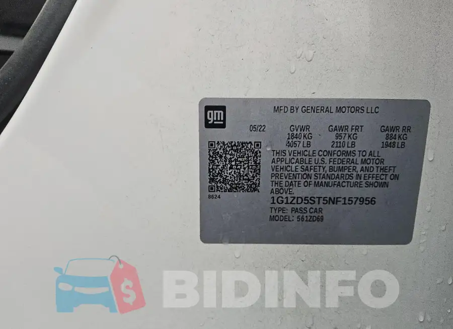 1G1ZD5ST5NF157956 Photo# 12
