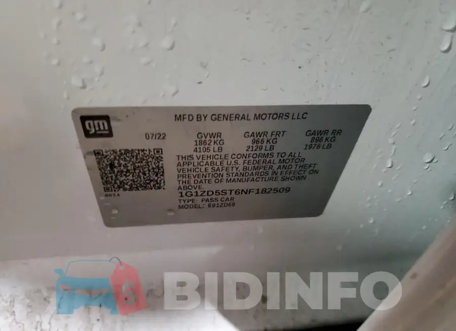 1G1ZD5ST6NF182509 Photo# 12