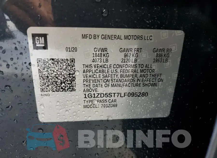1G1ZD5ST7LF095280 Photo# 12