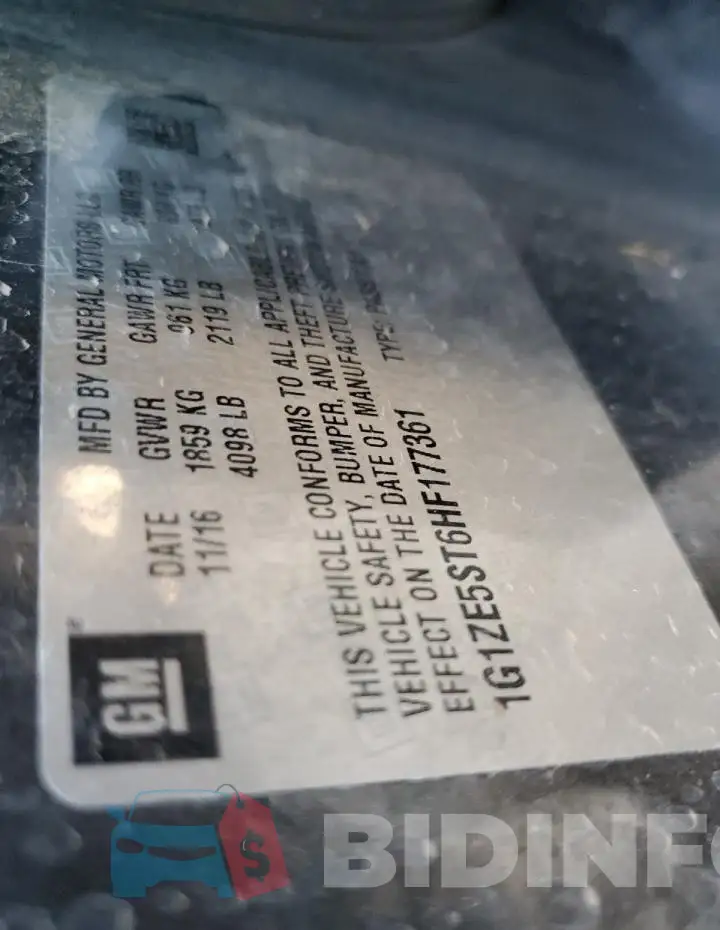 1G1ZE5ST6HF177361 Photo# 12