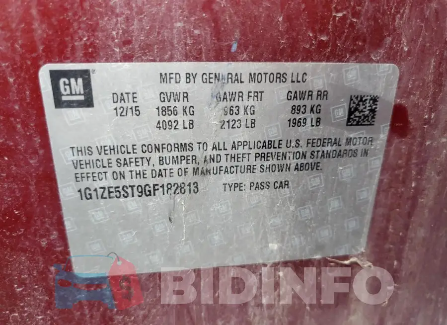 1G1ZE5ST9GF182813 Photo# 12