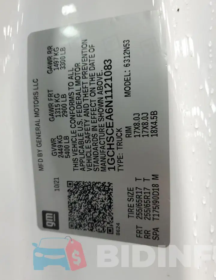 1GCHSCEA6N1121083 Photo# 13