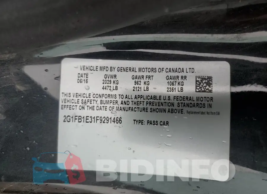 2G1FB1E31F9291466 Photo# 13