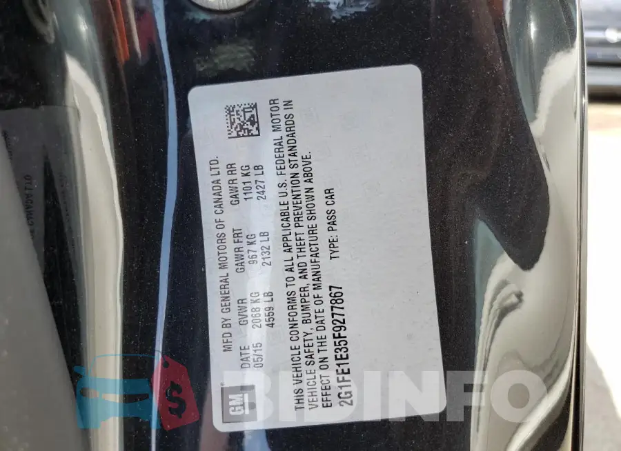 2G1FE1E35F9277867 Photo# 12